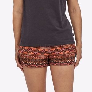 Patagonia Barely Baggies Shorts in Aztec Orange print size S